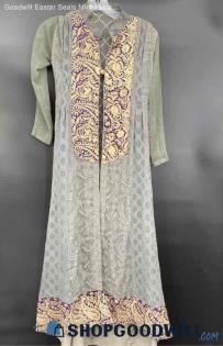 Women's Grey Shear Kurta - Sz OS