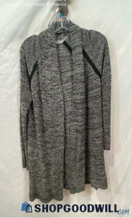 Athleta Women's Heather Gray Long Open Cardigan - Sz M