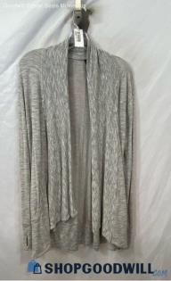 Athleta Women's Heathered Light Gray Open Cardigan - Sz S