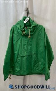 Columbia Men's VTG Green Pullover Henley Windbreaker Jacket - Sz L