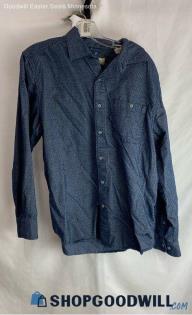 Tommy Bahama Men's Blue Pattern Button Up Shirt - Sz M