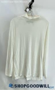 Athleta Women's White Mock Neck Sweatshirt - Sz S