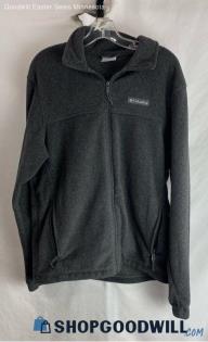 Columbia Men's Charcoal Fleece Jacket - Sz M