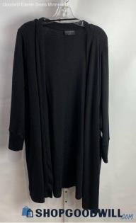 Lane Bryant Women's Black Fleece Cardigan - Sz 22