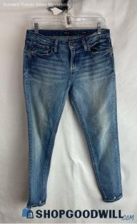 Miss Me Women's Blue Ankle Skinny Cotton Jeans - Sz 28