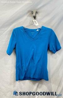 Chicos Women's Blue Basic T-Shirt - Sz S