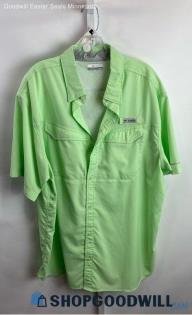 Columbia Men's Green Tech Button Up Shirt - Sz XL