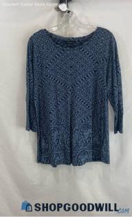 Lucky Brand Women's Blue Blouse - Sz 1X