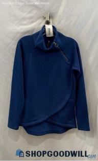 Athleta Women's Navy Plush Lined Pull on Sweatshirt - Sz XS