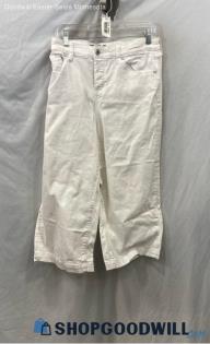 Torrid Women's White Cropped High Rise Pants - Sz 16