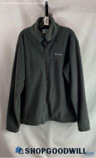 Columbia Men's Graphite Gray Fleece Full Zip Sweatshirt - Sz XL