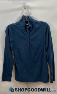 Columbia Women's Navy Teal Full Zip Fleece Sweatshirt - Sz S