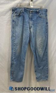 Carhartt Men's Blue Relaxed Fit Ankle Jeans - Sz 40x32