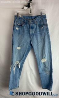 Levi's Men's Blue Cotton Jeans - Sz 28