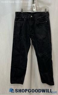 Levi's Men's Black 505 Straight Jeans - Sz 34x30