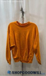 Pro Spirit Women's Orange Fleece Lined Sweatshirt - Sz L