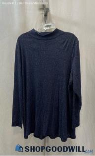 Lane Bryant Women's Heather Navy Sweatshirt - Sz 18