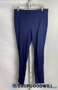 Michael Kors Women's Dark Navy Pull On Dress Pant - Sz L