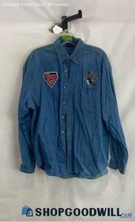 Truman Men's Blue Lightweight American Outdoor Button up Denim Shirt - Sz M