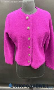 Tally Ho Women's Purple Cardigan Sweater - Sz OS