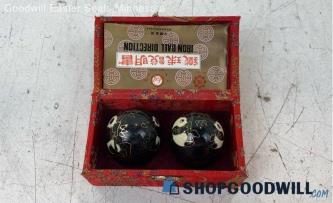 Shouxing Baoding Balls Iron Ball Direction Panda Design Made In China Vintage