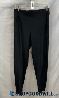 Athleta Women's Black Side Ribbed Pull On Ankle Cuffed Jogger - Sz 6