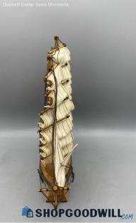 Heritage Mint Ltd 13" Tall Flying Cloud 1857 Wooden Ship Built Display Figurine