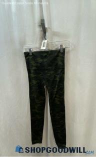 Spanx Women's Olive Green Camo Compression Leggings - Sz M