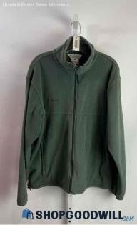 Columbia Men's Frosted Green Fleece Zip Up Sweatshirt - Sz L