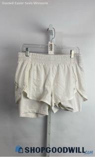 Athleta Women's White Runner Short - Sz M