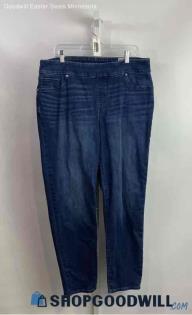 Chico's Women's Dark Blue Pull on Skinny Ankle Jeggings - Sz 16T