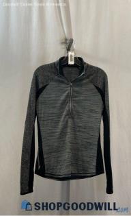 Athleta Women's Gray/Black Polyester Long Sleeve - Sz S