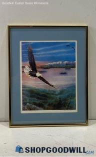 "Eagle Triptych" Matted & Framed Paul Sloan Signed Print w/COA & Bio 3/750