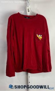 Consensus Men's Red Crewneck Sweatshirt - Sz L