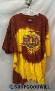 Brickyard Authentics Men's Gold/Maroon Indianapolis 500 Graphic T-Shirt Sz XXL