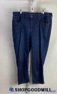 Chico's Women's Dark Blue Boyfriend Ankle Jeans - Sz 16