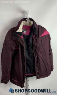 Columbia Women's Maroon/Pink Interchangeable Jacket - Sz S