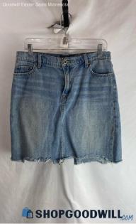 Lucky Brand Women's Blue Wash Denim Slit Back Skirt - Sz 10