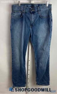 Carhartt Women's Blue Wash Straight Leg Jean - Sz 33x30