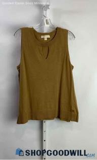 Michael Kors Women's Brown Sleeveless Sweatshirt - Sz XL