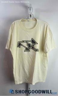 Muil Men's White Graphic Short Sleeve T-shirt - Sz XL