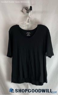 Chico's Women's Black V Neck T-Shirt - Sz XL