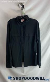 Columbia Women's Black Tech Lightweight Long Sleeve Button Up - Sz L