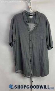 Columbia Men's Gray Button Up Shirt - Sz 2X