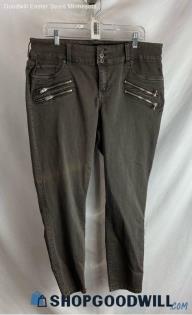 Torrie Women's Gray Zipper Pocket Skinny Jeans - Sz 20