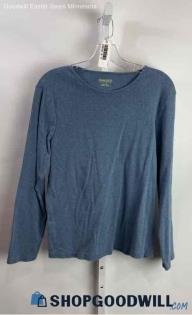 Pendleton Women's Heather Blue Sweatshirt - Sz L