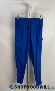 Carhartt Women's Royal Blue Pull on Slim Straight Scrub Pant - Sz S