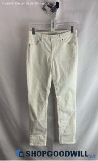 Lucky Brand Women's White Mid-Rise Cropped Jeans - Sz 0