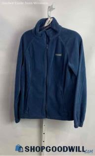 Columbia Women's Ash Blue Full Zip Fleece Sweater - Sz L