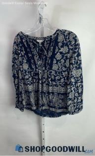 Lucky Brand Women's Blue Blouse - Sz M